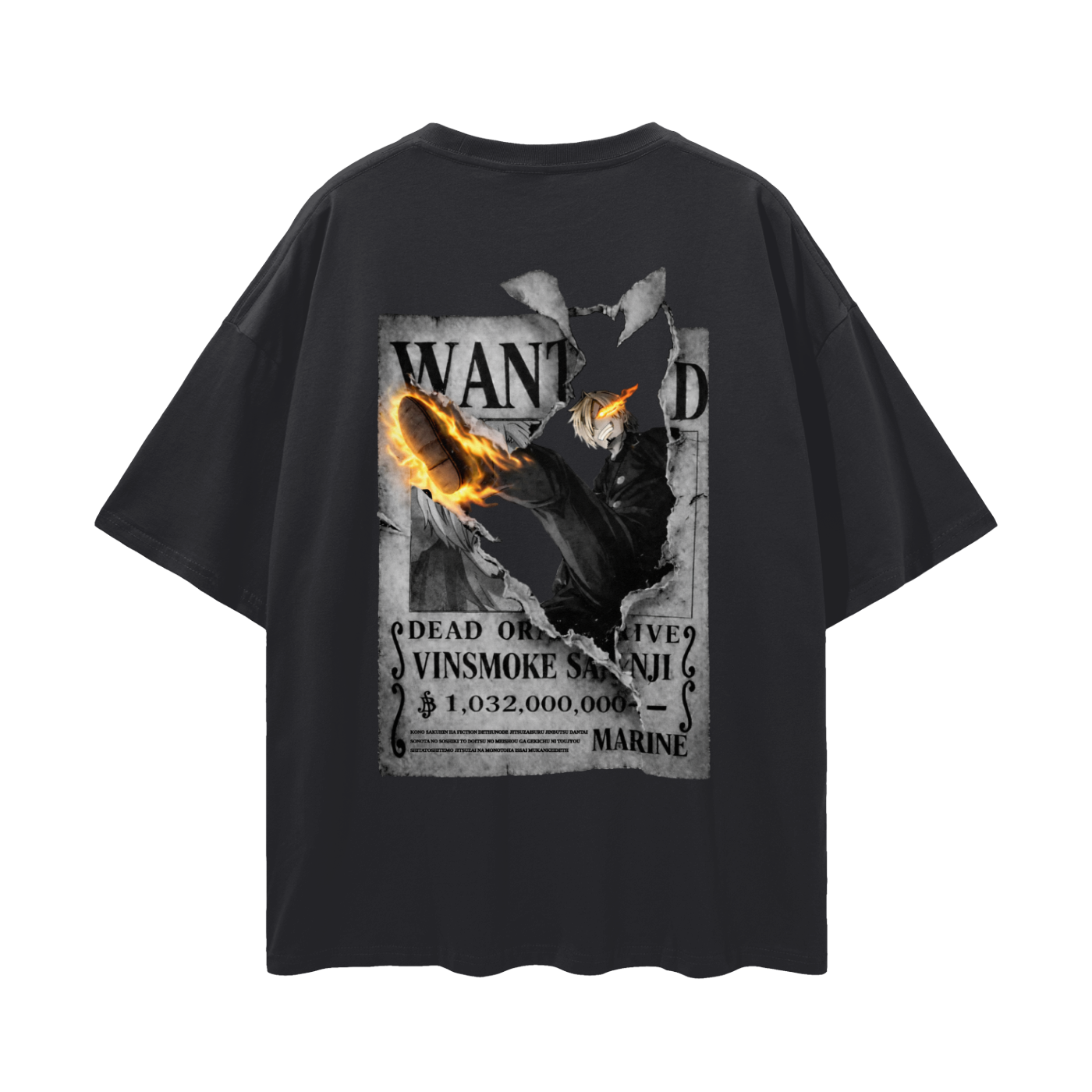Camiseta One Piece Sanji. T-Shirt One Piece. Maglietta One Piece. Maillot One Piece
