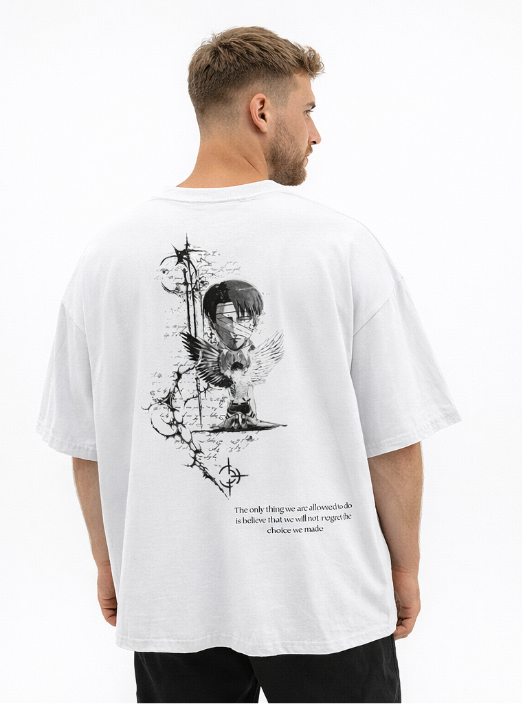 Camiseta Attack on Titan Levi. T-Shirt Attack on Titan. Maglietta Attack on Titan. Maillot Attack on Titan