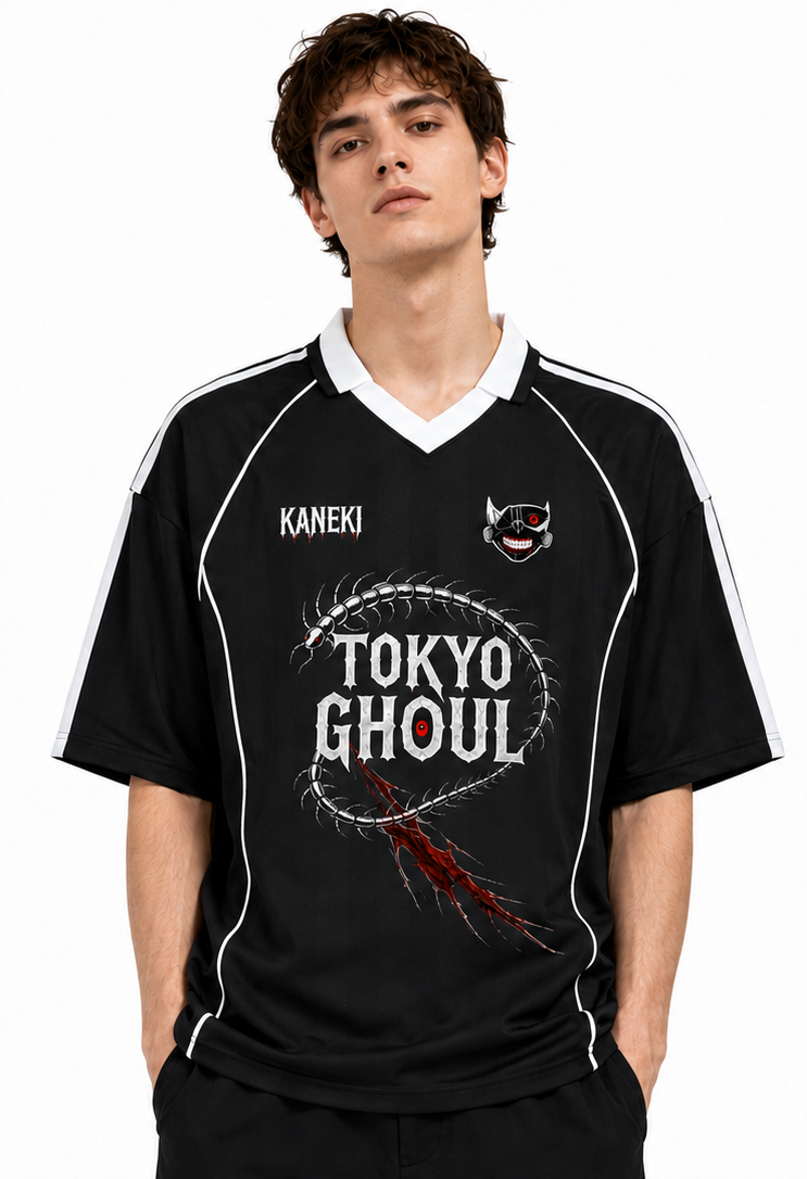 Camiseta Tokyo Ghoul Kaneki. T-Shirt Tokyo Ghoul. Maglietta Tokyo Ghoul. Maillot Tokyo Ghoul