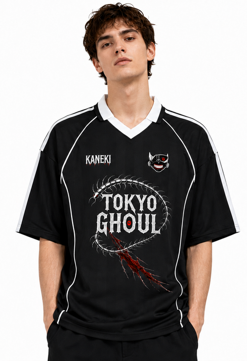Camiseta Tokyo Ghoul Kaneki. T-Shirt Tokyo Ghoul. Maglietta Tokyo Ghoul. Maillot Tokyo Ghoul