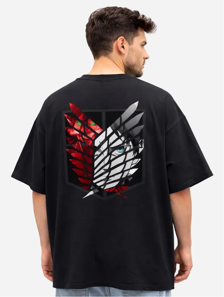 Camiseta Attack on Titan. T-Shirt Attack on Titan. Maglietta Attack on Titan. Maillot Attack on Titan