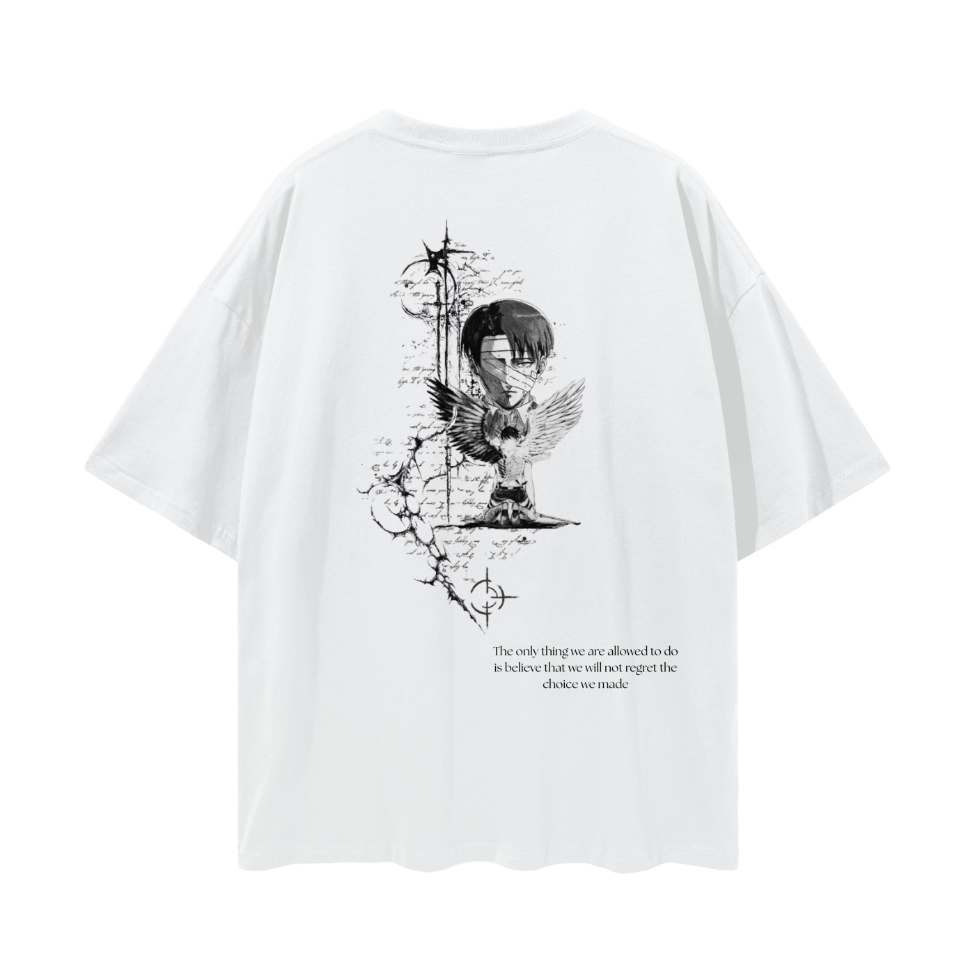 Camiseta Attack on Titan Levi. T-Shirt Attack on Titan. Maglietta Attack on Titan. Maillot Attack on Titan