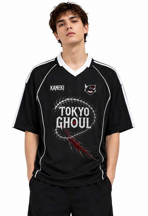 Camiseta Tokyo Ghoul Kaneki. T-Shirt Tokyo Ghoul. Maglietta Tokyo Ghoul. Maillot Tokyo Ghoul